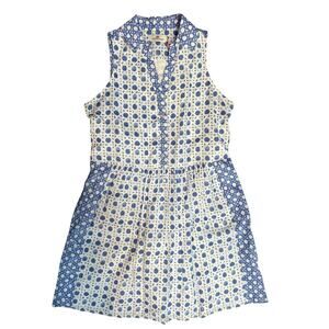 NWT Vineyard vines Painted Geo Sleeveless Shirtdress 2